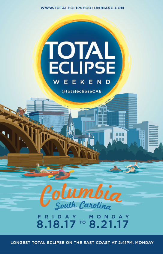 Total Eclipse Weekend Columbia SC poster