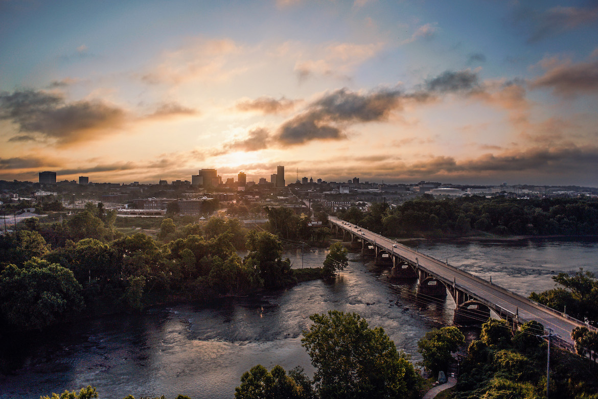 Rivers, bridge and city photo of Columbia SC by Tucker Prescott