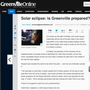 Greenville News eclipse story Columbia SC